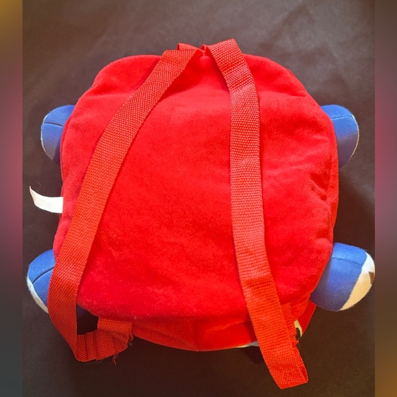 Kids Plush Car Backpack - Red - Picture 4 of 5